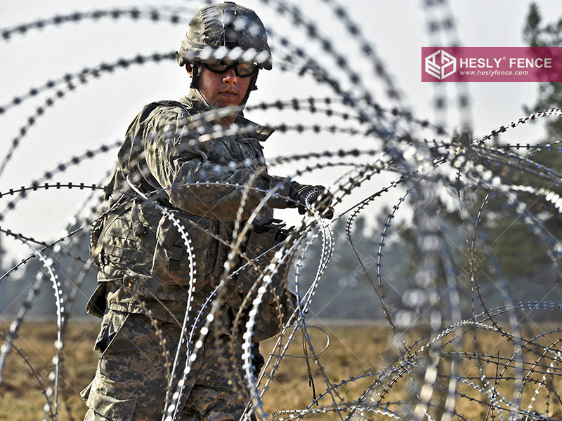 military razor wire fencing