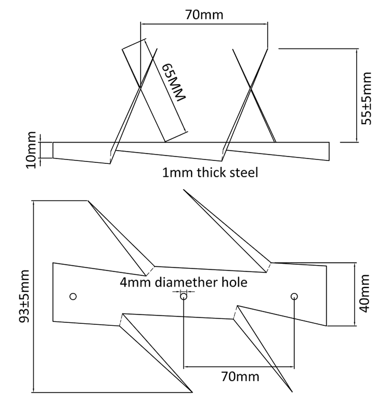 wall spikes HeslyFence