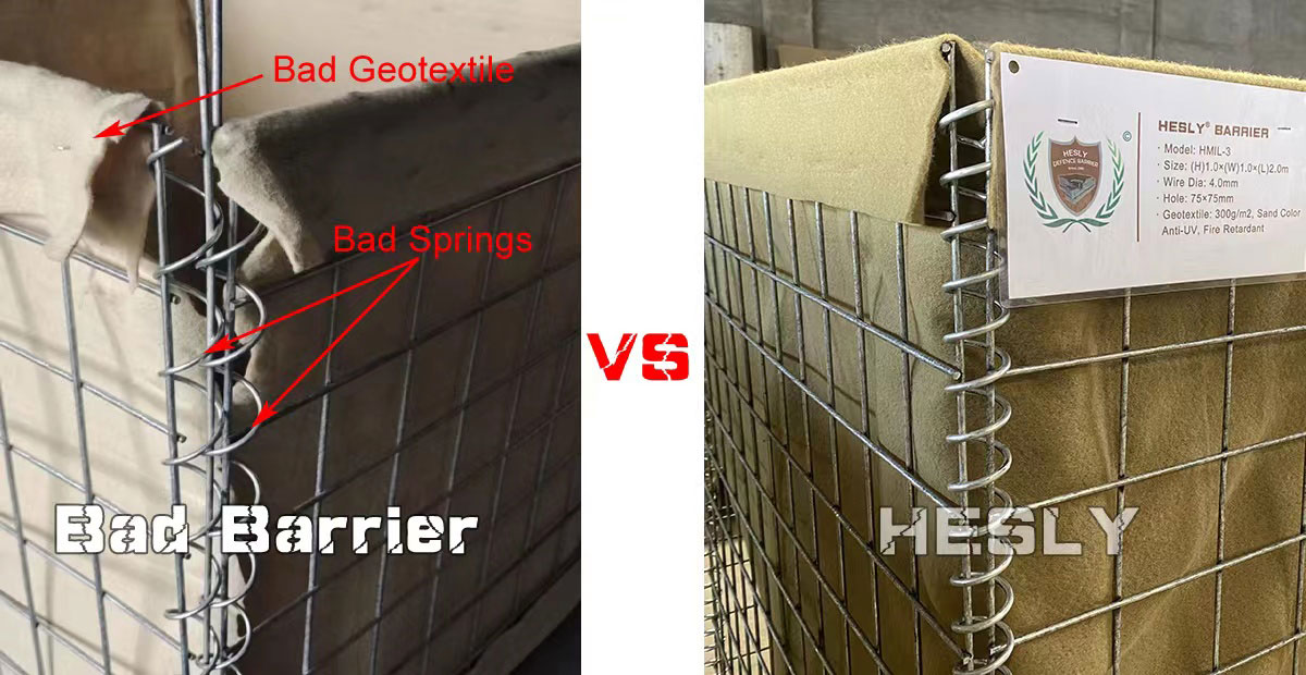 HESLY Defence Barrier VS other barriers