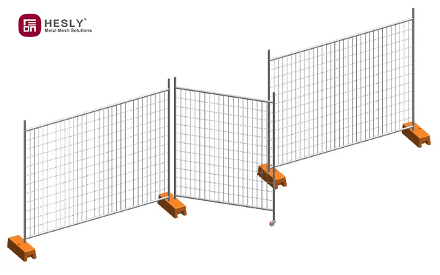 temporary fencing pedestrian gate