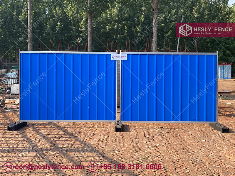 Corrugated Steel Hoarding Panels