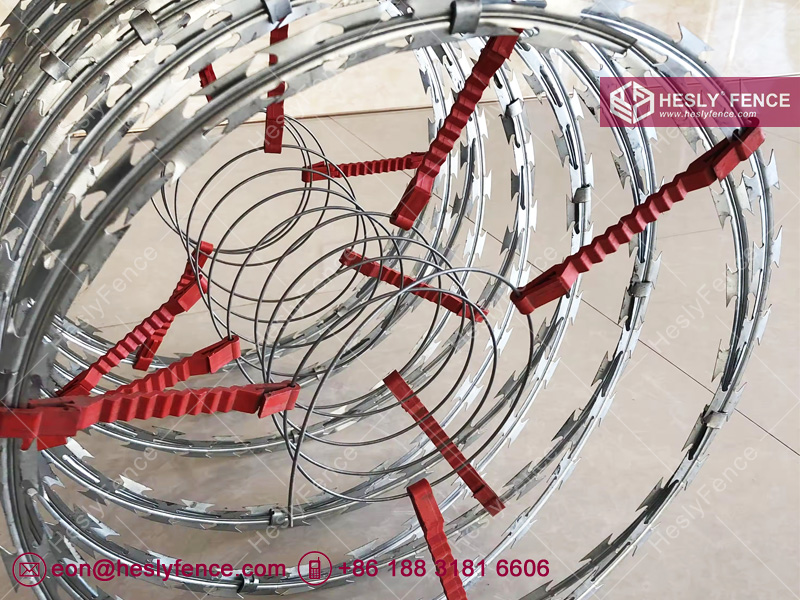 Electrified Concertina Razor Wire Coils