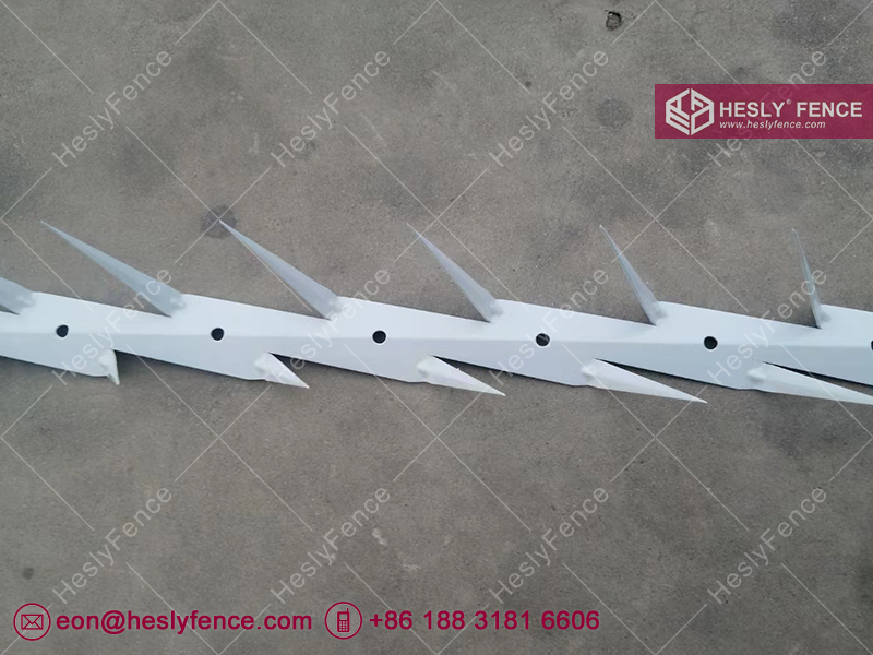 White Powder coated Wall Spike