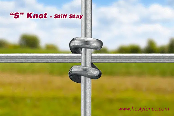 S wire knot horse fencing