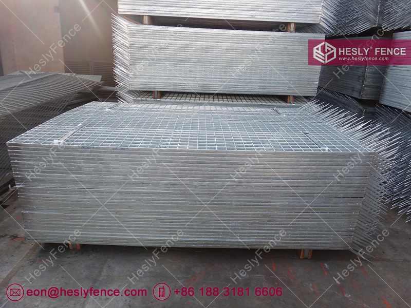 hot dipped galvanised steel grating fence
